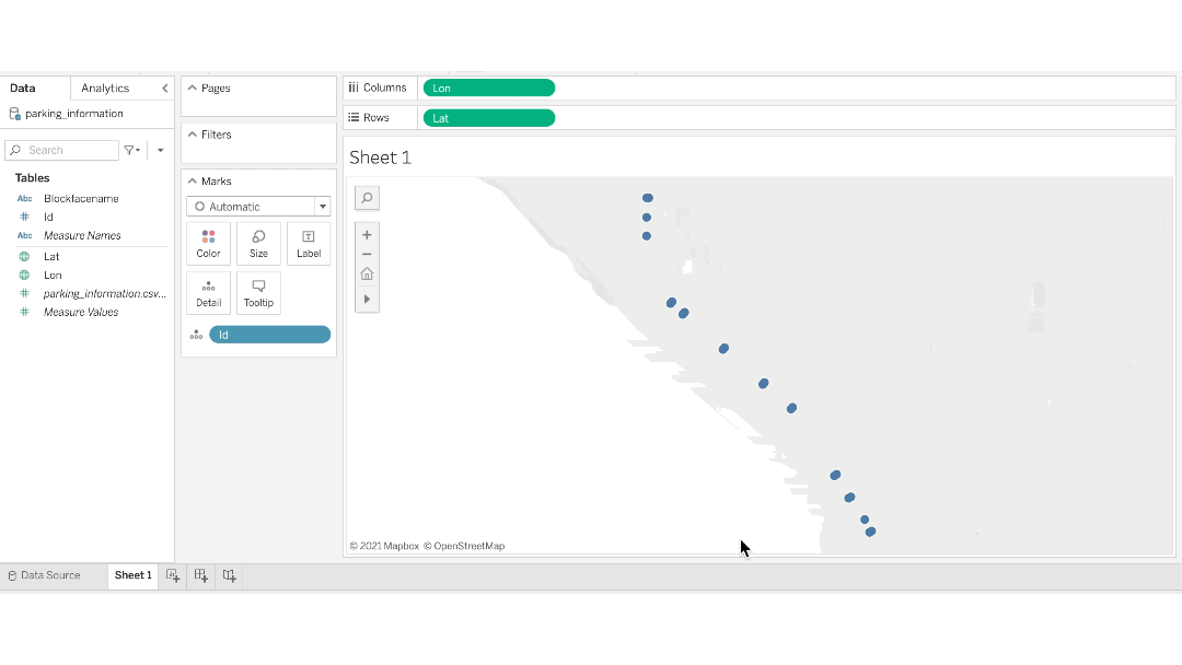 Creating a parameter in Tableau